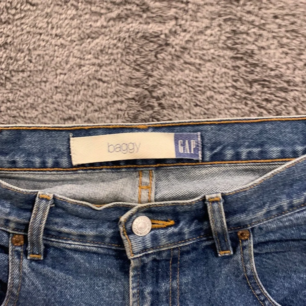 Vintage 90s Gap Blue Jeans Baggy Fit Mens 34x30 Medium Wash Denim 90s‎ Y2K